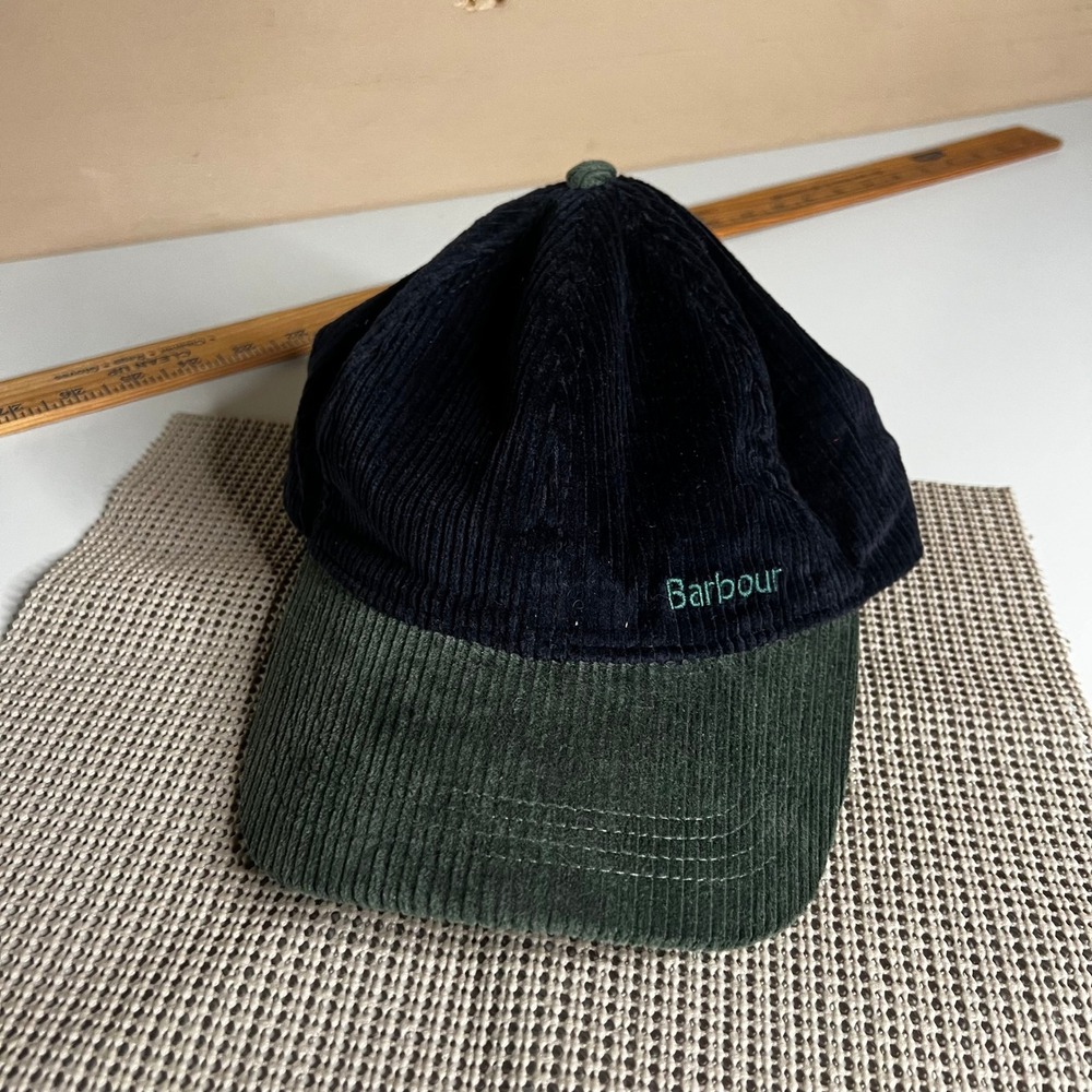 Barbour Angus Cap Mens Navy Blue Olive Green Corduroy Baseball Hat MHA0869NY91